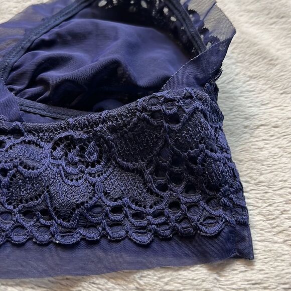 Aerie Blue Lace Bralette - Size Large - Picture 10 of 12